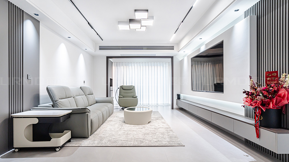 12.8打造现代黑白灰风格的家136m² | 丽尔曼顿全房全屋整装