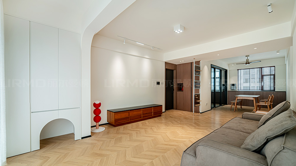 10.8w打造奶油中古风格的家121m² | 丽尔曼顿全房全屋整装