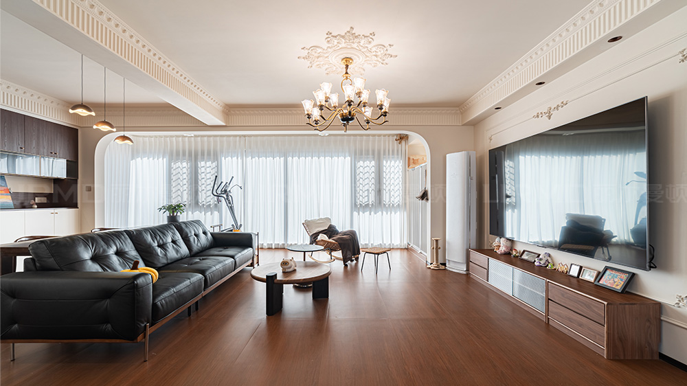 12.8w打造中古风格的家143m² | 丽尔曼顿全房全屋定制