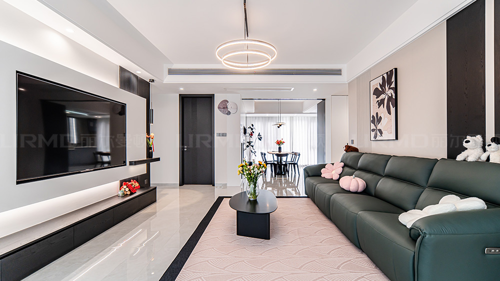 16.8w打造现代黑白灰风格的家143m² | 丽尔曼顿全房全屋定制
