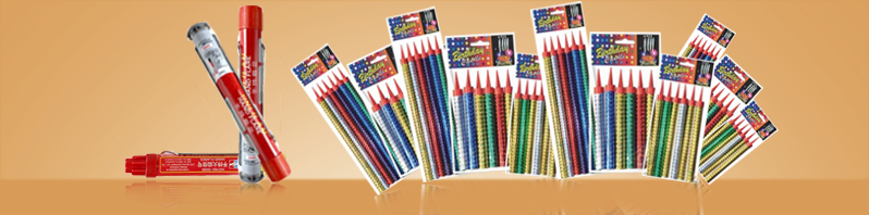 信号弹和蛋糕烟花