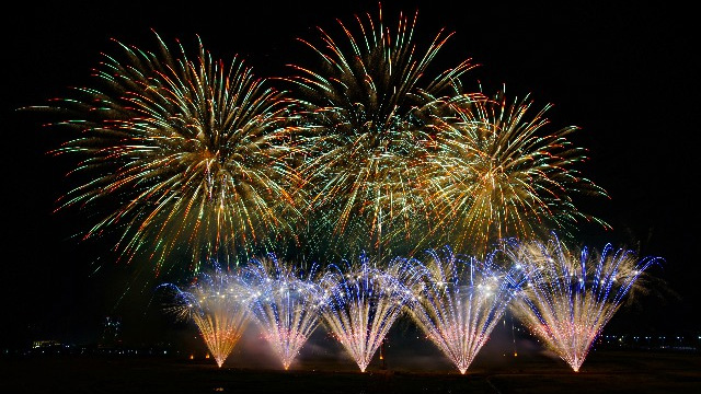 2023年1月缅甸联邦共和国独立75周年焰火燃放