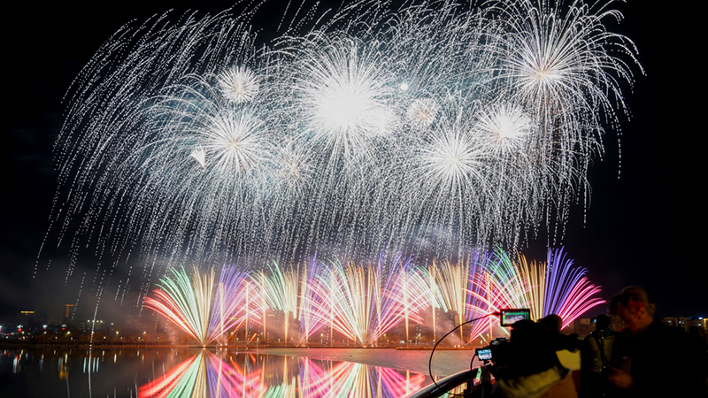 2024年10月湖北仙桃梦想音乐盛典 演唱会烟花