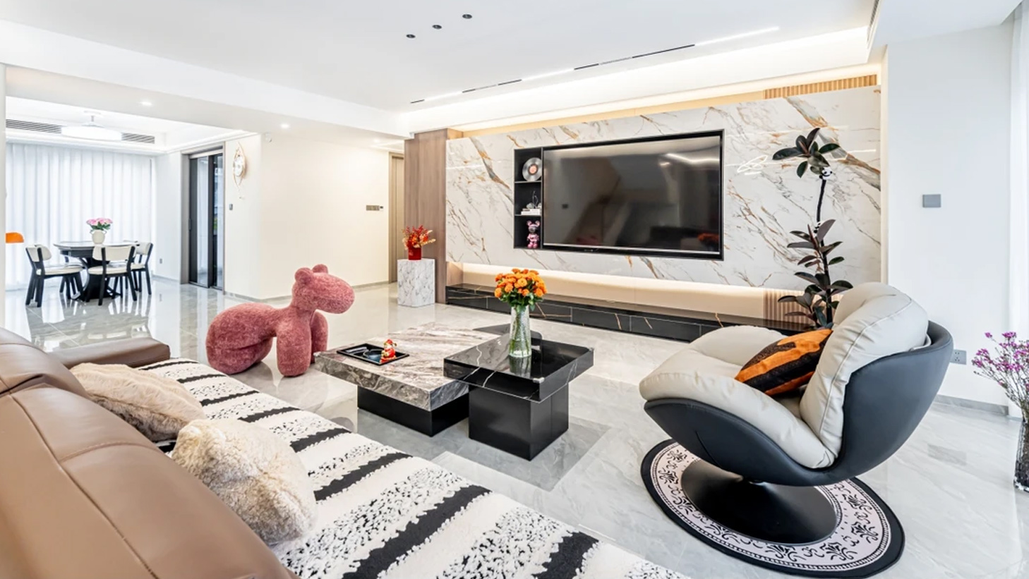 177㎡现代奶油风-温柔到骨子里的家~