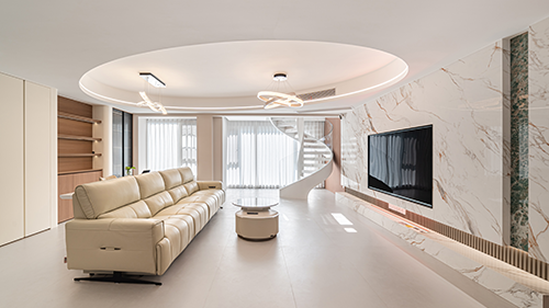 旋转楼梯美到失语 洋湖映大平层|长沙全屋整装